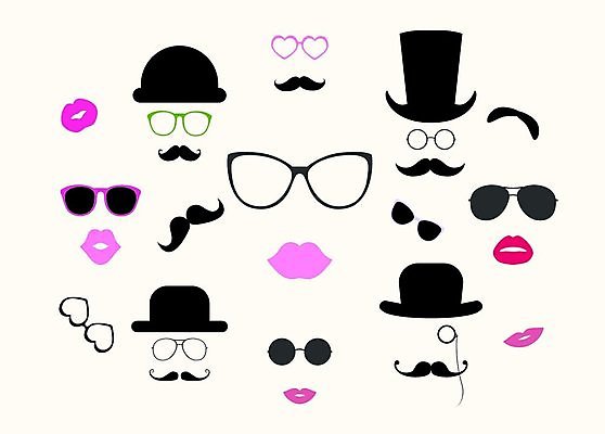 EPS 해외이미지 여자 남자 안경 얼굴 분홍색 일러스트 빨간색 초록색 세트 선글라스 머리 보라색 검은색 수확 흰색 유머 콧수염 입술 복고 심플 해외202004 해외일러스트 잡화 감정 컬러 농업 수염 사람 신체부위 파일형식 벡터 이미지허브