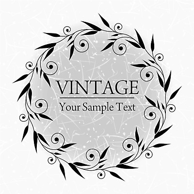 EPS 해외이미지 식물 꽃 백그라운드 잎 꽃무늬 곡선 일러스트 프레임 사람없음 해외202004 해외일러스트 선 무늬 파일형식 벡터 이미지허브