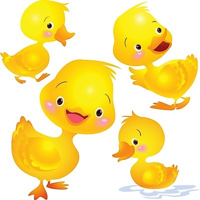 EPS 해외이미지 동물 여러마리 일러스트 조류 오리 사람없음 노란색 귀여움 카툰스타일 오리새끼 해외202004 해외일러스트 새끼 컬러 다수 컨셉 파일형식 벡터 이미지허브