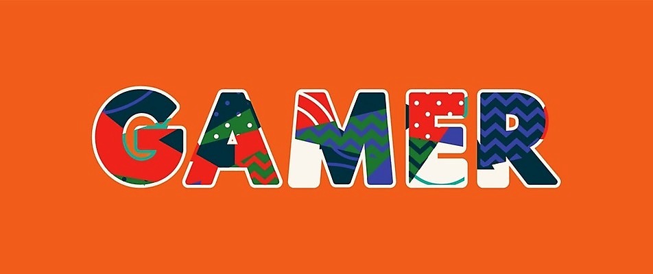 EPS 해외이미지 컨셉 일러스트 아이디어 미술 타이포그라피 단어 컴퓨터 게임 동영상 게이머 비디오게임 테마 해외202004 해외일러스트 문자 놀이 문화예술 전자제품 파일형식 벡터 이미지허브