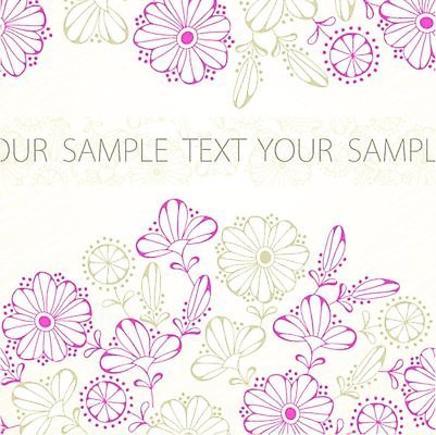 EPS 해외이미지 꽃 선 백그라운드 꽃무늬 일러스트 텍스트 프레임 사람없음 엘리먼트 해외202004 해외일러스트 식물 무늬 파일형식 벡터 이미지허브