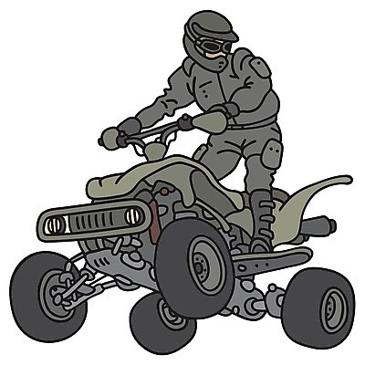 EPS 해외이미지 전신 남자 일러스트 한명 성인 사람없음 회색 오토바이 4륜바이크 라이더 성인남자한명만 해외202004 해외일러스트 1 컬러 사람 바이크 남자한명만 성인남자만 파일형식 벡터 이미지허브