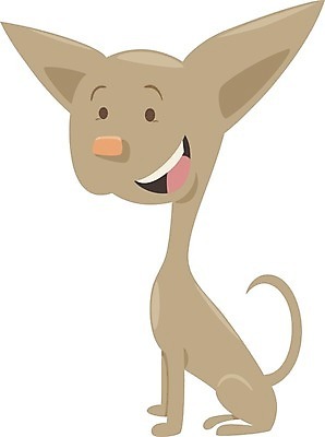 EPS 해외이미지 동물 캐릭터 행복 일러스트 포유류 미소 반려동물 유머 개 강아지 만화 그림 꼬리 코믹 치와와 마스코트 해외202004 해외일러스트 일러캐릭터 감정 표정 파일형식 벡터 이미지허브