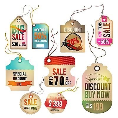EPS 해외이미지 스티커 일러스트 사람없음 세트 갈색 꼬리표 라벨 세일 해외202004 해외일러스트 컬러 프레임 파일형식 벡터 이미지허브