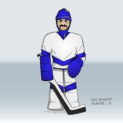 EPS 해외이미지 백인 직업 캐릭터 남자 스포츠 장갑 유니폼 겨울 일러스트 바지 놀이 수염 서기 사람 소년 파란색 얼음 경쟁 경기장 장비 추위 스케이트 게임 흰색 막대기 헬멧 만화 그림 하키 패드 고립 골 운동가 저지 챔피언 퍽 플레이어 해외202004 해외일러스트 일러캐릭터 자연요소 서양인 잡화 옷 계절 어린이 스포츠용품 컬러 컨셉 스포츠시설 모션 하의 구기 보호장비 하키용품 파일형식 벡터 이미지허브