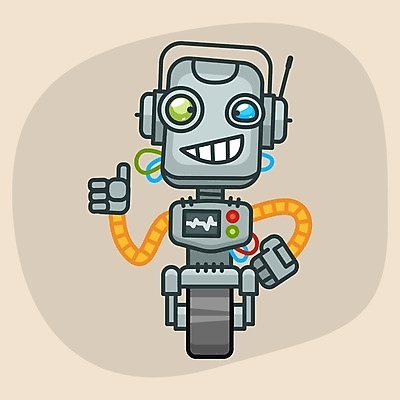 EPS 해외이미지 캐릭터 손 디자인 과학 일러스트 미술 그래픽 전자제품 기계 바퀴 만화 철 가득함 로봇 사인 클립 철사 보여주기 마스코트 인공 지능 해외202004 해외일러스트 일러캐릭터 모션 문화예술 신체부위 파일형식 벡터 이미지허브