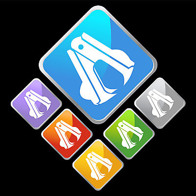 EPS 해외이미지 클립아트 디자인 종이 일러스트 비즈니스 미술 그래픽 장식 세트 사무실 흰색 스테이플러 오브젝트 고립 엘리먼트 공급 해외202004 해외일러스트 컬러 문화예술 사무용품 파일형식 벡터 이미지허브