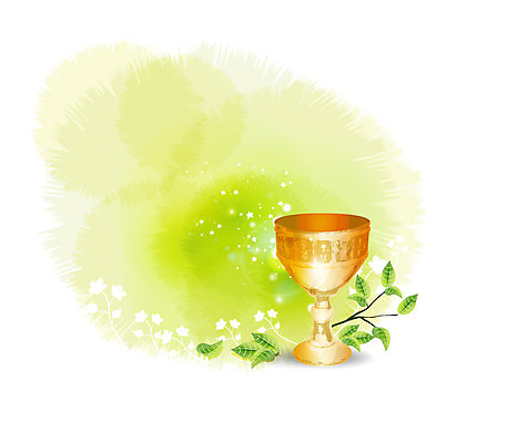 식물 기독교 종교 백그라운드 일러스트 종교용품 잔 기독교용품 사람없음 컵 믿음 풀 오브젝트 성배 국내일러스트 AI파일 식기 감정 파일형식 벡터