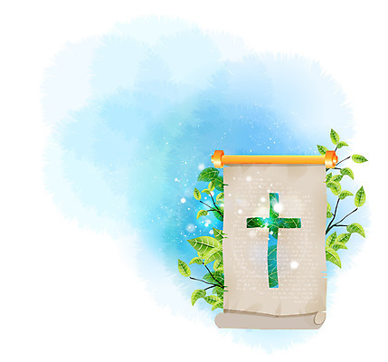 식물 기독교 종교 백그라운드 십자가 일러스트 종교용품 기독교용품 사람없음 믿음 풀 두루마리 오브젝트 국내일러스트 AI파일 감정 파일형식 벡터