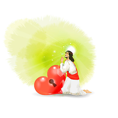 전신 기독교 종교 백그라운드 일러스트 한명 앉기 믿음 기도 하트 예수 무릎꿇기 열쇠구멍 손모으기 국내일러스트 AI파일 모양 1 감정 모션 사람 손짓 신_종교 파일형식 벡터