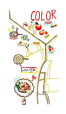 PSD 문자 알파벳 영어 길 음식 컬러 백그라운드 컨셉 지도 과일 일러스트 젓가락 사람없음 빨간색 단어 주스 양념 프라이팬 병 사과 과일주스 컬러푸드 애플파이 국내일러스트 식기 음료 주방용품 수저 파이_빵 파일형식