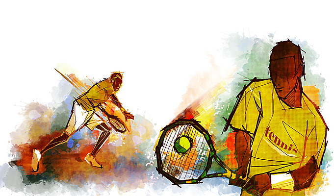 전신 PSD 남자 스포츠 포즈 백그라운드 올림픽 일러스트 공 모션 운동선수 서기 사람 경기 성인 두명 운동복 운동 구기 테니스 라켓 테니스라켓 자신감 목표 테니스공 열정 남자만 성인남자만 성인만 국내일러스트 옷 감정 스포츠용품 컨셉 건강 테니스용품 파일형식