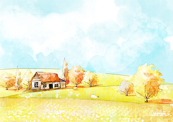 PSD 나무 식물 동물 구름 건축물 사계절 계절 백그라운드 일러스트 자연 하늘 주택 따뜻함 풍경 초원 사람없음 가을풍경 목장 가을 양 자연백그라운드 가을배경 국내일러스트 자연요소 건축 포유류 건물 생태계 파일형식 가을_계절