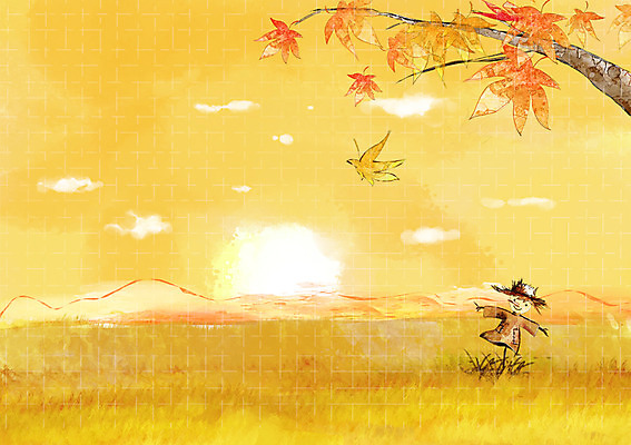 PSD 나무 식물 구름 사계절 계절 백그라운드 단풍 일러스트 자연 하늘 단풍나무 산 따뜻함 풍경 초원 사람없음 농작물 태양 노을 가을풍경 일몰 벼 가을 허수아비 자연백그라운드 가을배경 국내일러스트 자연요소 잎 농업 곡류 생태계 파일형식 가을_계절