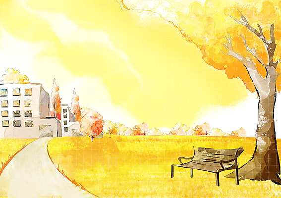 PSD 나무 식물 구름 건축물 사계절 계절 공원 길 백그라운드 벤치 의자 일러스트 자연 하늘 따뜻함 풍경 초원 사람없음 건물 가을풍경 가을 오솔길 자연백그라운드 가을배경 국내일러스트 자연요소 공공시설 건축 가구 생태계 파일형식 가을_계절