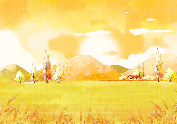 PSD 나무 식물 구름 건축물 사계절 계절 백그라운드 일러스트 자연 하늘 산 주택 따뜻함 갈대 풍경 초원 사람없음 가을풍경 가을 자연백그라운드 가을배경 국내일러스트 자연요소 건축 건물 생태계 파일형식 가을_계절