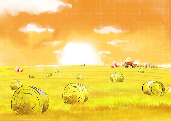 PSD 나무 식물 구름 건축물 사계절 계절 백그라운드 밭 일러스트 자연 하늘 주택 따뜻함 풍경 초원 사람없음 농작물 태양 노을 가을풍경 농사 일몰 벼 가을 볏짚 자연백그라운드 가을배경 국내일러스트 자연요소 건축 농업 곡류 건물 짚 생태계 파일형식 가을_계절