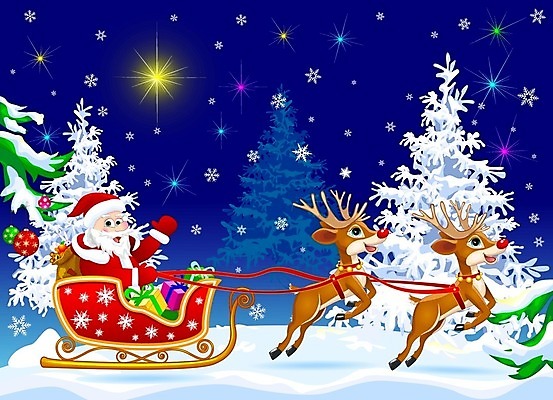 EPS 해외이미지 캐릭터 크리스마스 겨울 일러스트 동화 휴가 사슴 새해 선물 미소 빨간색 파란색 산타클로스 흰색 인사 승차 야간 숲 만화 해외202004 해외일러스트 일러캐릭터 자연요소 계절 기념일 컬러 포유류 모션 표정 예절 파일형식 벡터 이미지허브