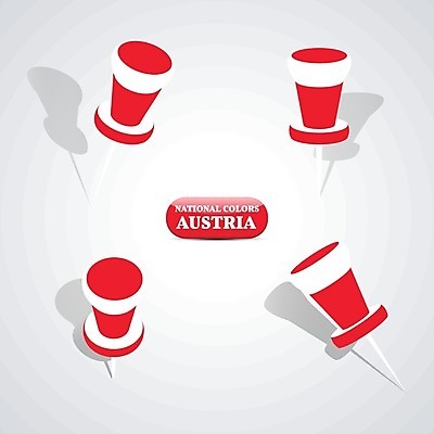 EPS 해외이미지 디자인 일러스트 그래픽 빨간색 세트 엄지손가락 흰색 깃발 오스트리아 압정 방향 심볼 사인 그림 애국심 엘리먼트 오리지널 유럽연합 전국 해외202004 해외일러스트 유럽 컬러 손가락 사무용품 파일형식 벡터 이미지허브