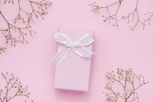 포토 JPG 해외이미지 식물 리본 실내 사람없음 선물상자 어머니의날 분홍색배경 해외202004 해외포토 기념일 분홍색 백그라운드 선물 내부 상자 미국문화 파일형식 이미지허브