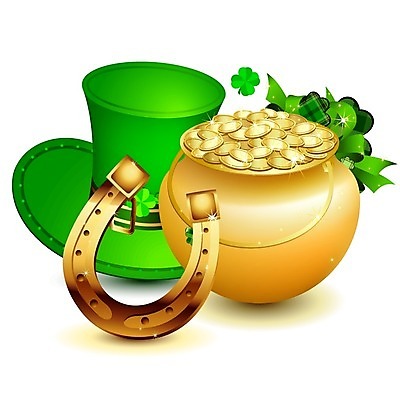 EPS 해외이미지 식물 전통 문화 백그라운드 잎 패턴 일러스트 추상 휴가 장식 초록색 빛 축제 봄 행운 황금 클로버 토끼풀 냄비 상품 심볼 오브젝트 아일랜드 편자 스타일 해외202004 해외일러스트 계절 유럽 컬러 컨셉 무늬 솥 말발굽 파일형식 벡터 이미지허브