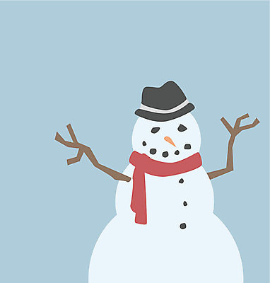 EPS 해외이미지 계절 겨울 일러스트 눈사람 빨간색 파란색 냉동 목도리 추위 흰색 페도라 해외202004 해외일러스트 모자_잡화 잡화 컬러 파일형식 벡터 이미지허브