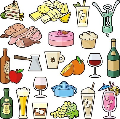 EPS 해외이미지 커피 오렌지 과일 일러스트 유리 포도 치즈 맥주 케이크 식당 와인 주스 알코올 칵테일 소시지 애피타이저 사과 컵케이크 슬라이스 다과 와인오프너 고립 브랜디 살라미 스무디 편육 해외202004 해외일러스트 음료 음식 재질 디저트 유제품 주류 육류 상점 가공식품 병따개 파일형식 벡터 이미지허브