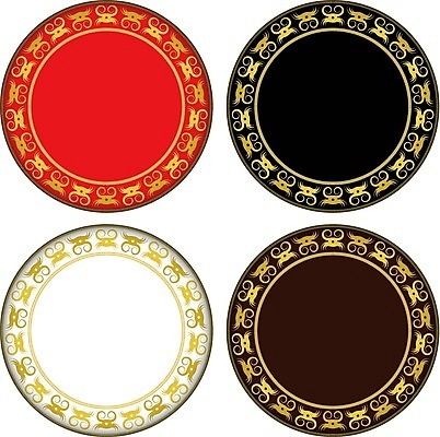 EPS 해외이미지 디자인 선 패턴 일러스트 프레임 장식 컬러풀 게 원형 황금 엘리먼트 스타일 해외202004 해외일러스트 도형 컬러 무늬 갑각류 파일형식 벡터 이미지허브