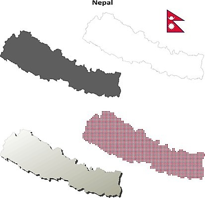 EPS 해외이미지 배너 실루엣 지도 일러스트 경계선 깃발 윤곽 영토 모자이크 네팔 고립 전국 카트만두 해외202004 해외일러스트 아시아 선 촬영기법 경계 파일형식 벡터 이미지허브