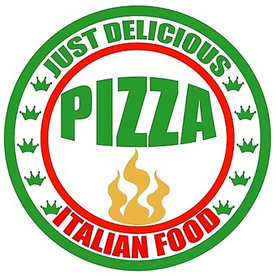 EPS 해외이미지 음식 컨셉 일러스트 텍스트 피자 함께함 실내 라벨 이탈리아 심볼 사인 우표 해외202004 해외일러스트 유럽 프레임 패스트푸드 서양음식 내부 파일형식 벡터 이미지허브