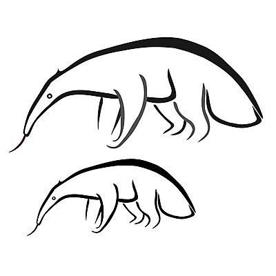 EPS 해외이미지 클립아트 동물 캐릭터 야생동물 일러스트 포유류 자연 동물원 만화 스케치 먹기 심볼 싱글 개미 고립 이국적 해외202004 해외일러스트 일러캐릭터 곤충 모션 미술 생태계 파일형식 벡터 이미지허브