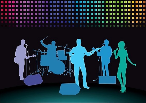 EPS 해외이미지 음악 백그라운드 일러스트 파티 축제 콘서트 음악가 기타 악단 그룹 사인 드럼 오디오 재즈 오케스트라 뮤지컬 해외202004 해외일러스트 직업 현악기 문화예술 타악기 이벤트 전자제품 공연 파일형식 벡터 이미지허브