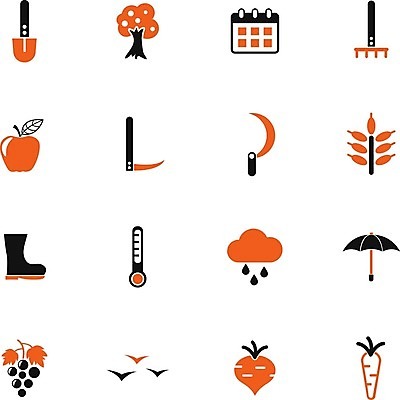 EPS 해외이미지 나무 구름 오렌지 과일 일러스트 우산 조류 포도 부츠 당근 달력 사과 온도계 밀 삽 심볼 낫 갈퀴 비트 해외202004 해외일러스트 자연요소 식물 동물 신발 채소 곡류 뿌리채소 파일형식 벡터 이미지허브