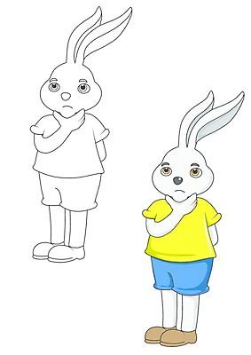 EPS 해외이미지 동물 캐릭터 행복 백그라운드 생각 일러스트 아이디어 미술 미소 줄무늬 흰색 토끼 설치류 만화 모피 작가 심볼 고립 해외202004 해외일러스트 일러캐릭터 직업 감정 컬러 컨셉 무늬 포유류 문화예술 표정 반려동물 파일형식 벡터 이미지허브