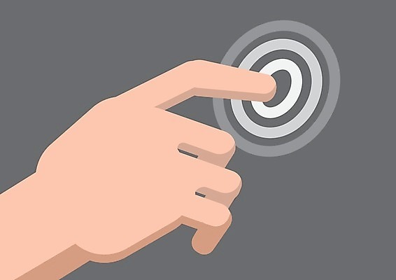 EPS 해외이미지 손 디자인 컨셉 일러스트 손가락 그래픽 스크린 터치 플랫 선택 목표 심볼 사인 언론 고립 인터페이스 해외202004 해외일러스트 신체부위 파일형식 벡터 이미지허브