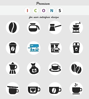 EPS 해외이미지 커피 음료 일러스트 컵 원두 하트 컵받침 심볼 카푸치노 작살 카페인 해외202004 해외일러스트 모양 식기 받침대 파일형식 벡터 이미지허브