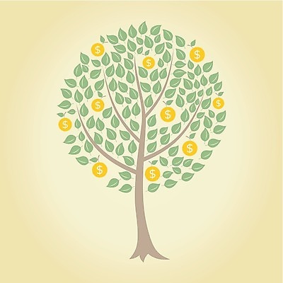 EPS 해외이미지 나무 식물 단풍 잎 일러스트 사람없음 동전 봄 가을 자작나무 해외202004 해외일러스트 계절 돈 파일형식 벡터 이미지허브