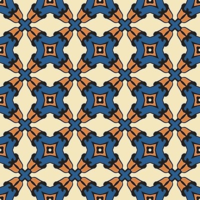 EPS 해외이미지 디자인 백그라운드 패턴 일러스트 벽지 추상 파란색 갈색 검은색 타일 복고 정사각형 해외202004 해외일러스트 도형 컬러 무늬 파일형식 벡터 이미지허브