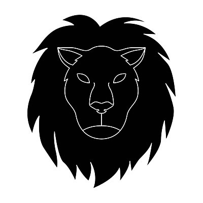 EPS 해외이미지 일러스트 검은색 별자리 플랫 사자 만화 사인 심플 점성술 사자자리 월 해외202004 해외일러스트 컬러 포유류 날짜 파일형식 벡터 이미지허브