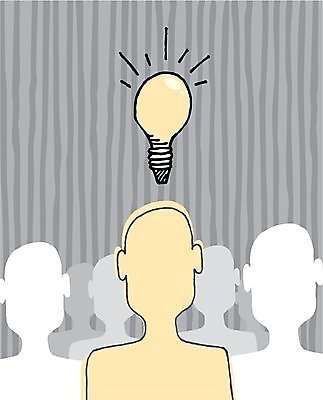 EPS 해외이미지 남자 컨셉 일러스트 상상 아이디어 창조 군중 개성 브레인스토밍 해외202004 해외일러스트 사람 파일형식 벡터 이미지허브