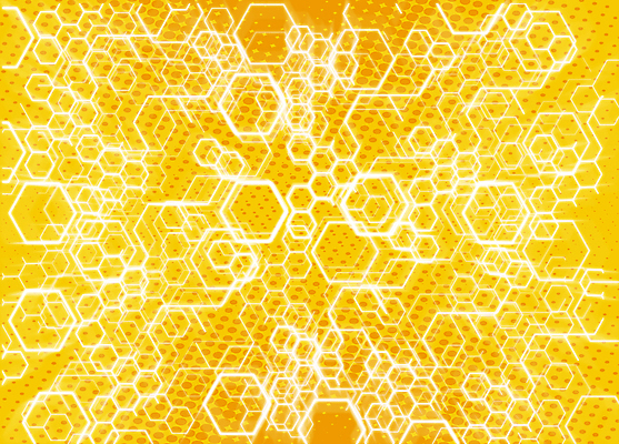 포토 JPG 해외이미지 디자인 백그라운드 패턴 일러스트 추상 미래 기술 사람없음 장식 빛 컬러풀 노란색 디지털 질감 육각형 벌집 해외202004 해외포토 도형 컬러 컨셉 무늬 파일형식 이미지허브