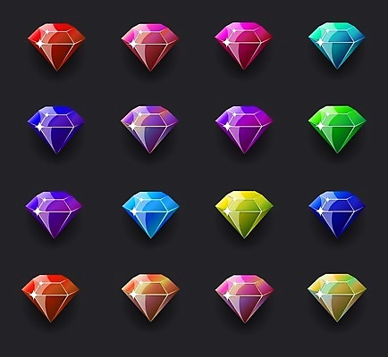 EPS 해외이미지 디자인 백그라운드 일러스트 미술 빨간색 파란색 빛 컴퓨터 고급 크리스탈 보석 에메랄드 다이아몬드 고립 루비 사파이어 해외202004 해외일러스트 컬러 컨셉 문화예술 전자제품 광석 파일형식 벡터 이미지허브