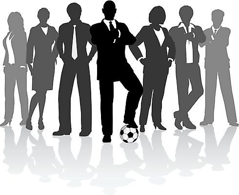 EPS 해외이미지 직업 스포츠 일러스트 비즈니스 사업가 공 노동자 함께함 사람 그래픽 반사 축구 비즈니스우먼 그룹 동료 윤곽 경영 해외202004 해외일러스트 여자 컨셉 관계 구기 직장인 파일형식 벡터 이미지허브