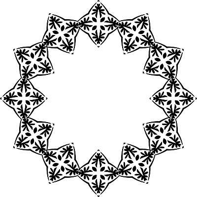 EPS 해외이미지 디자인 일러스트 추상 프레임 장식 검은색 원형 묘사 만다라 엘리먼트 해외202004 해외일러스트 도형 컬러 무늬 파일형식 벡터 이미지허브