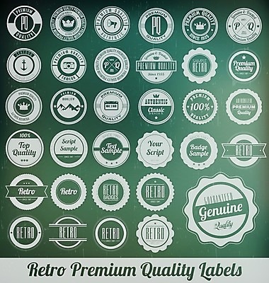 EPS 해외이미지 스티커 일러스트 사람없음 세트 라벨 빈티지 복고 해외202004 해외일러스트 컨셉 프레임 파일형식 벡터 이미지허브