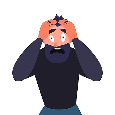 EPS 해외이미지 디자인 남자 얼굴 일러스트 스트레스 건강 사람 숫자 머리 고통 슬픔 마음 표현 오픈 플랫 모서리 좌절 질병 공격 무서움 만화 불안 두통 공포 긴장 비명 우울증 정신과 편두통 해외202004 해외일러스트 문자 감정 컨셉 의학 모션 병원 신체부위 파일형식 벡터 이미지허브