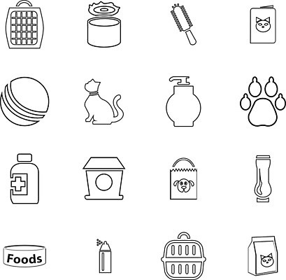 EPS 해외이미지 동물 실루엣 음식 백그라운드 일러스트 뼈 주택 병원 반려동물 세트 쇼핑백 약 상점 고양이 사발 개 강아지 상품 먹이 통조림 샴푸 수의사 몸단장 고립 돌봄 해외202004 해외일러스트 가방 포유류 의학 모션 촬영기법 건물 위생용품 의사 사기그릇 파일형식 벡터 이미지허브