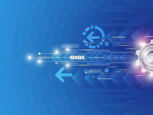 EPS 해외이미지 디자인 화살표 컨셉 일러스트 추상 미래 사람없음 그래픽 파란색 디지털 해외202004 해외일러스트 컬러 무늬 파일형식 벡터 이미지허브