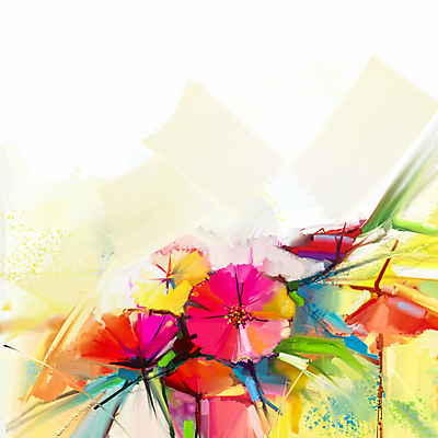 JPG 해외이미지 꽃 여러송이 일러스트 미술 사람없음 그림 손그림 유화 해외202004 해외일러스트 식물 다수 문화예술 파일형식 이미지허브