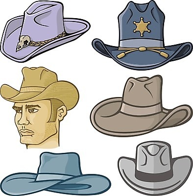 EPS 해외이미지 옷 별 리본 일러스트 카우보이 보안관 스케치 활 손그림 해외202004 해외일러스트 자연요소 직업 미술 파일형식 벡터 이미지허브